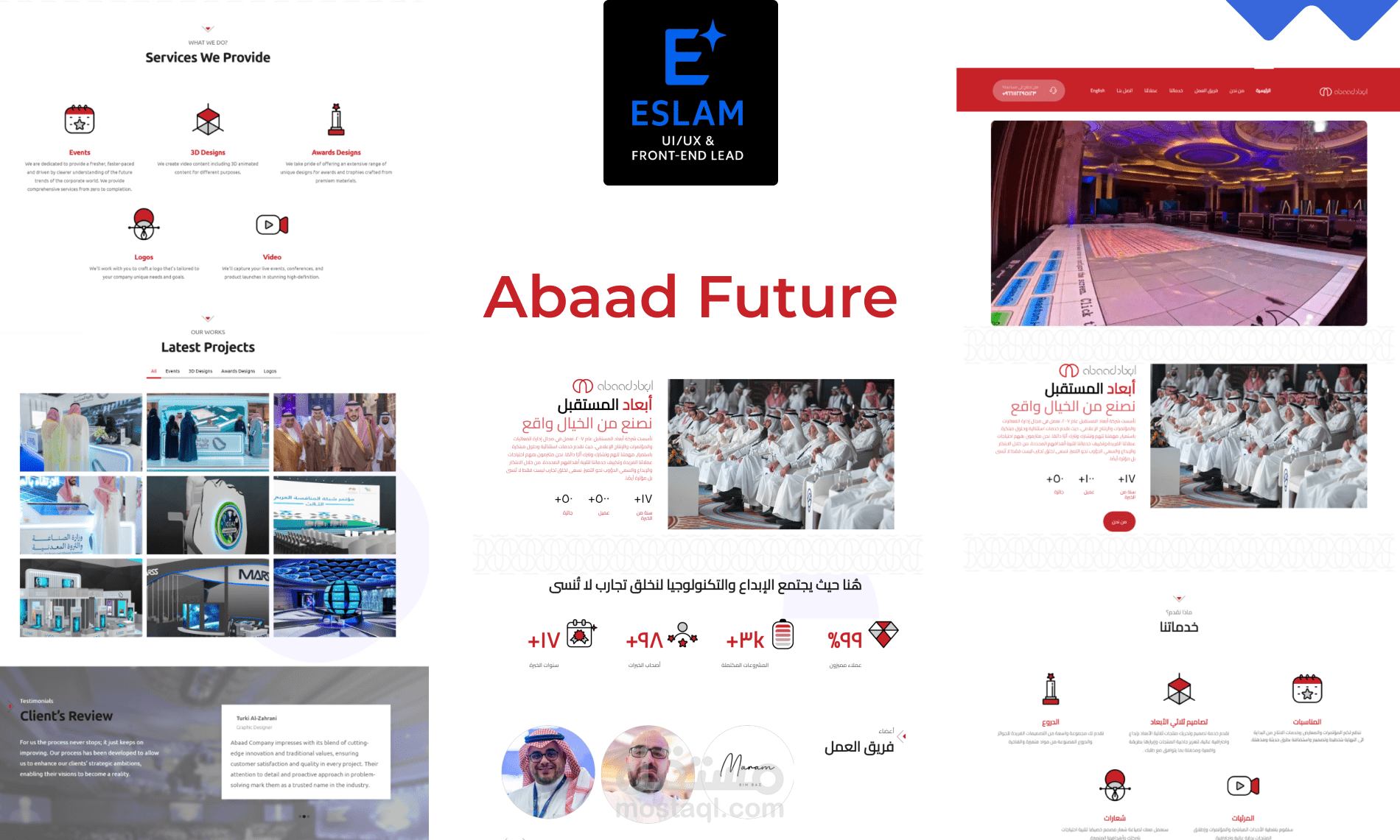 مؤسسة أبعاد المستقبل — موقع تعريفي احترافي على ووردبريس