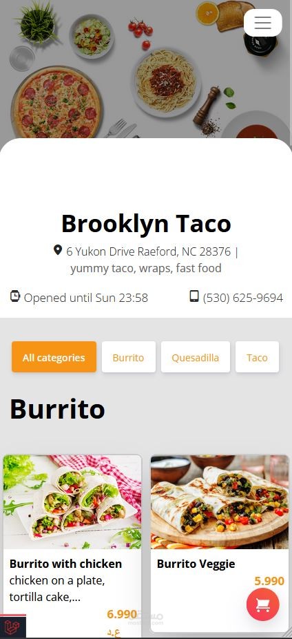 اعادة تصميم بروفايل restaurant web application with laravel & vuejs حسب رغبة العميل من الصورتين الاولي الي الصورتين الثانيتين