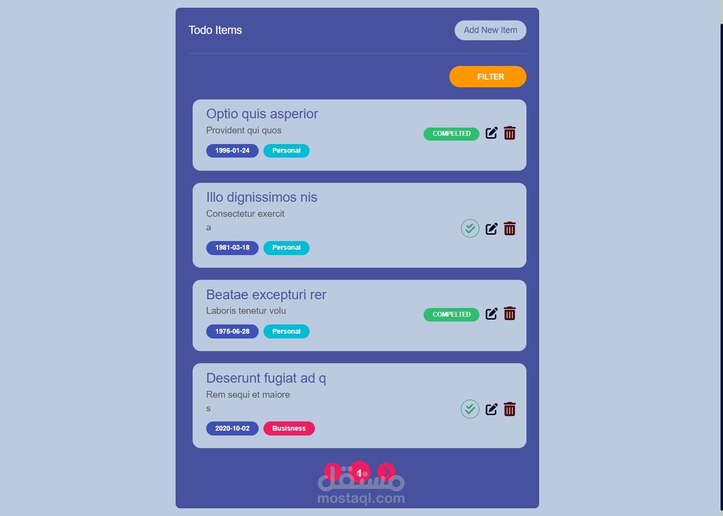 Todo App Using Vuejs & JSON Server With Nice Design