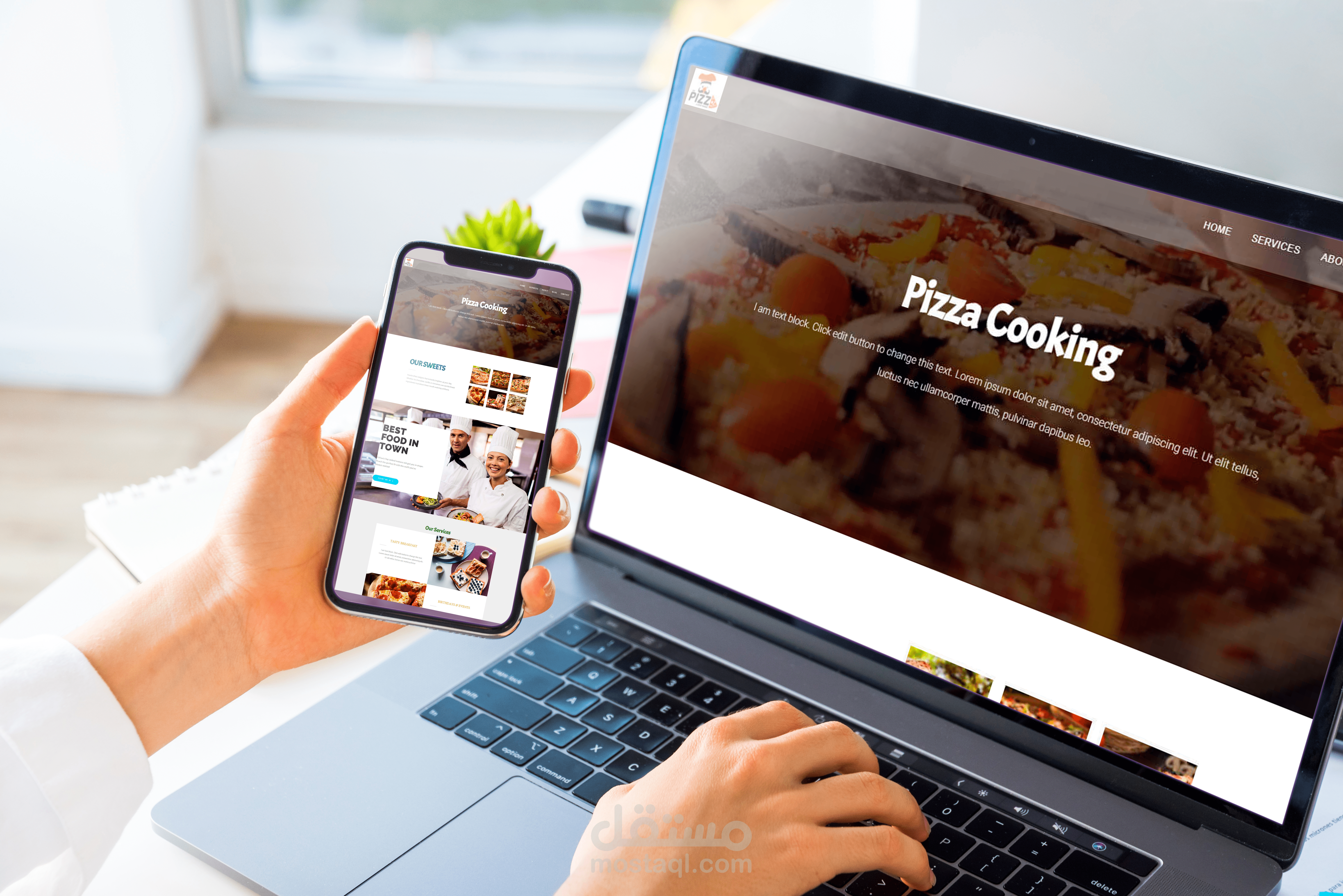 موقع تم انشاؤه من الصفر بواسطة الاليمنتور