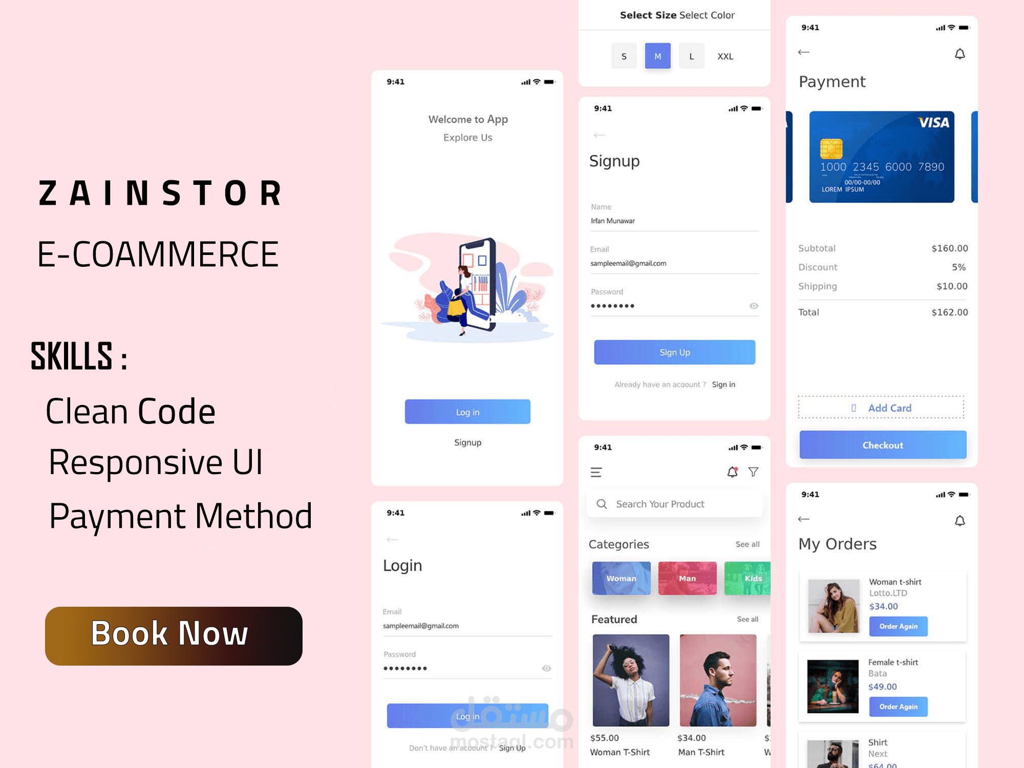 زين ستور - تطبيق  متجر الكتروني woocomerce بواسطة flutter