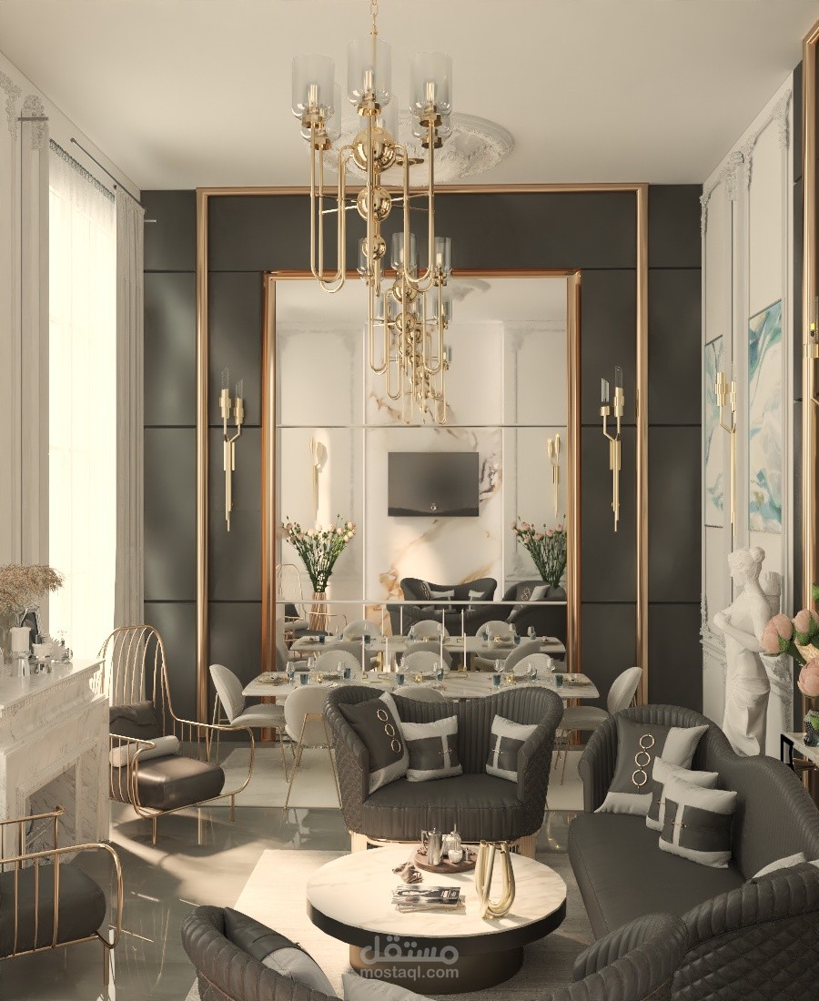 Classic luxury salon