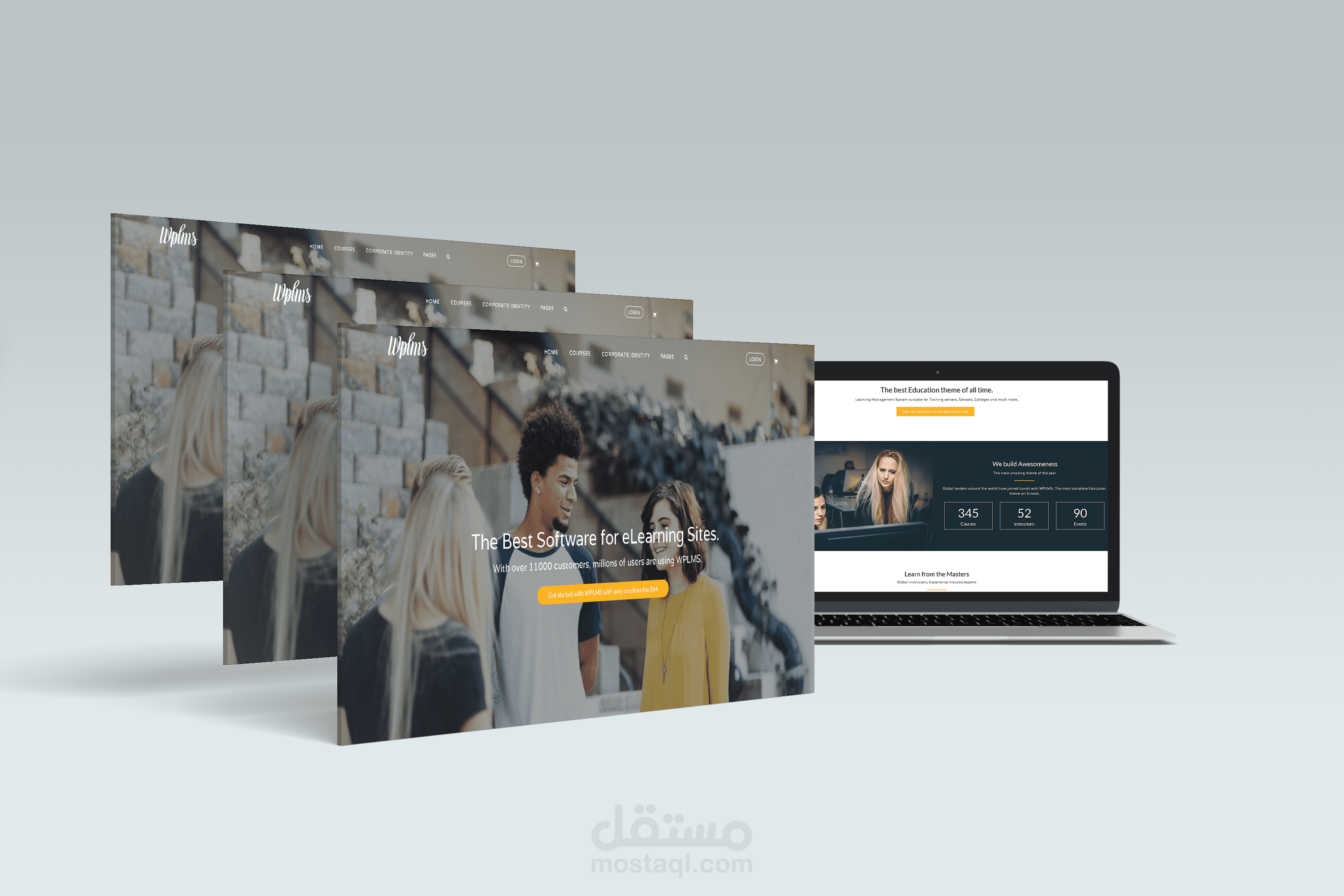 بناء موقع كورسات (CML) بواسطة WordPress