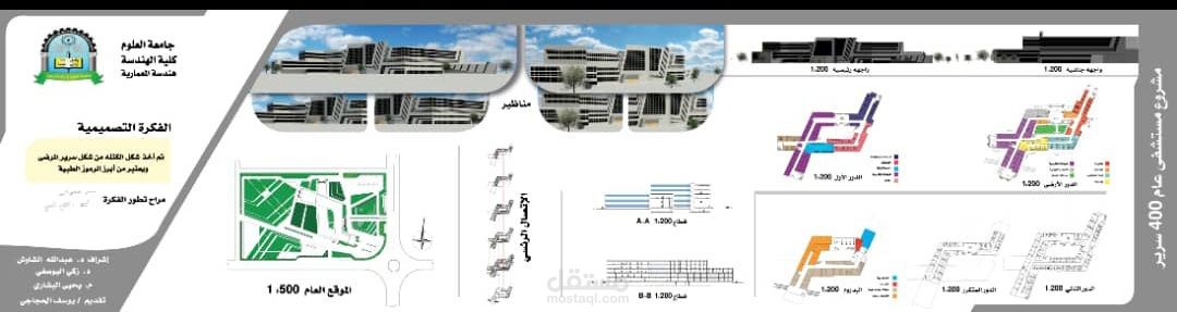 مشروع تصميم مستشفى عام