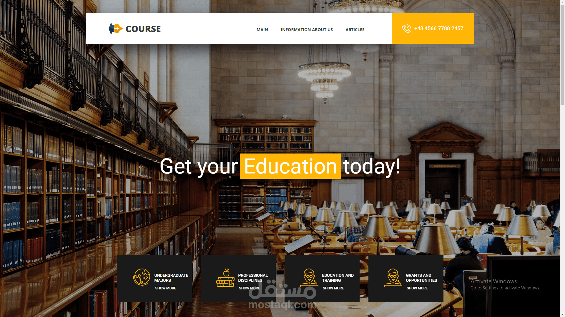 موقع تعليمي لاختيار مسارات الجامعات و دعم الطلاب