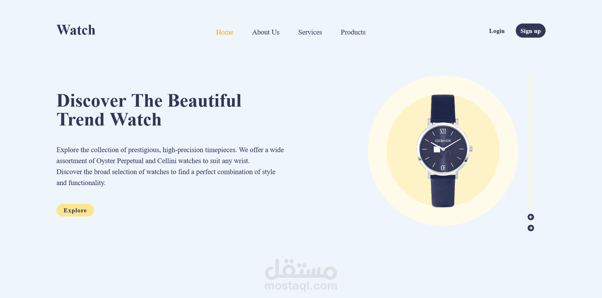 E-Commerce Watches Store