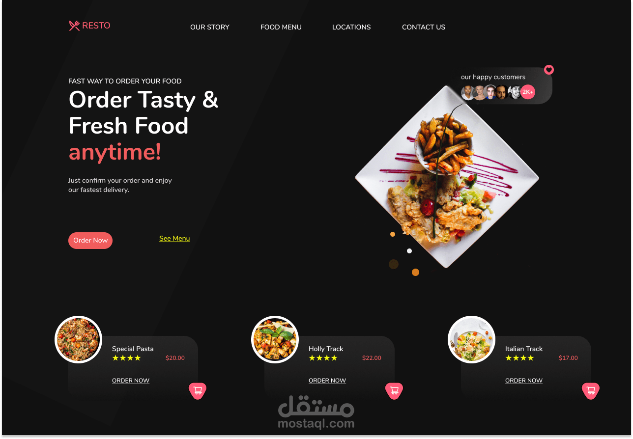 Restaurant Landing Page