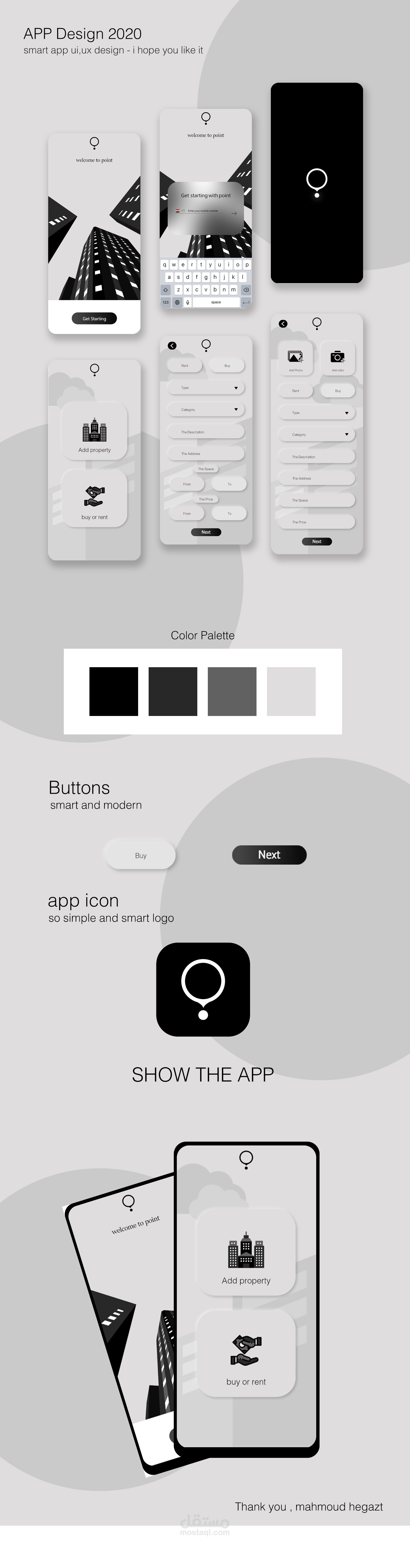 ui ux modern app design