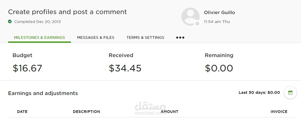 Create profiles and post a comment