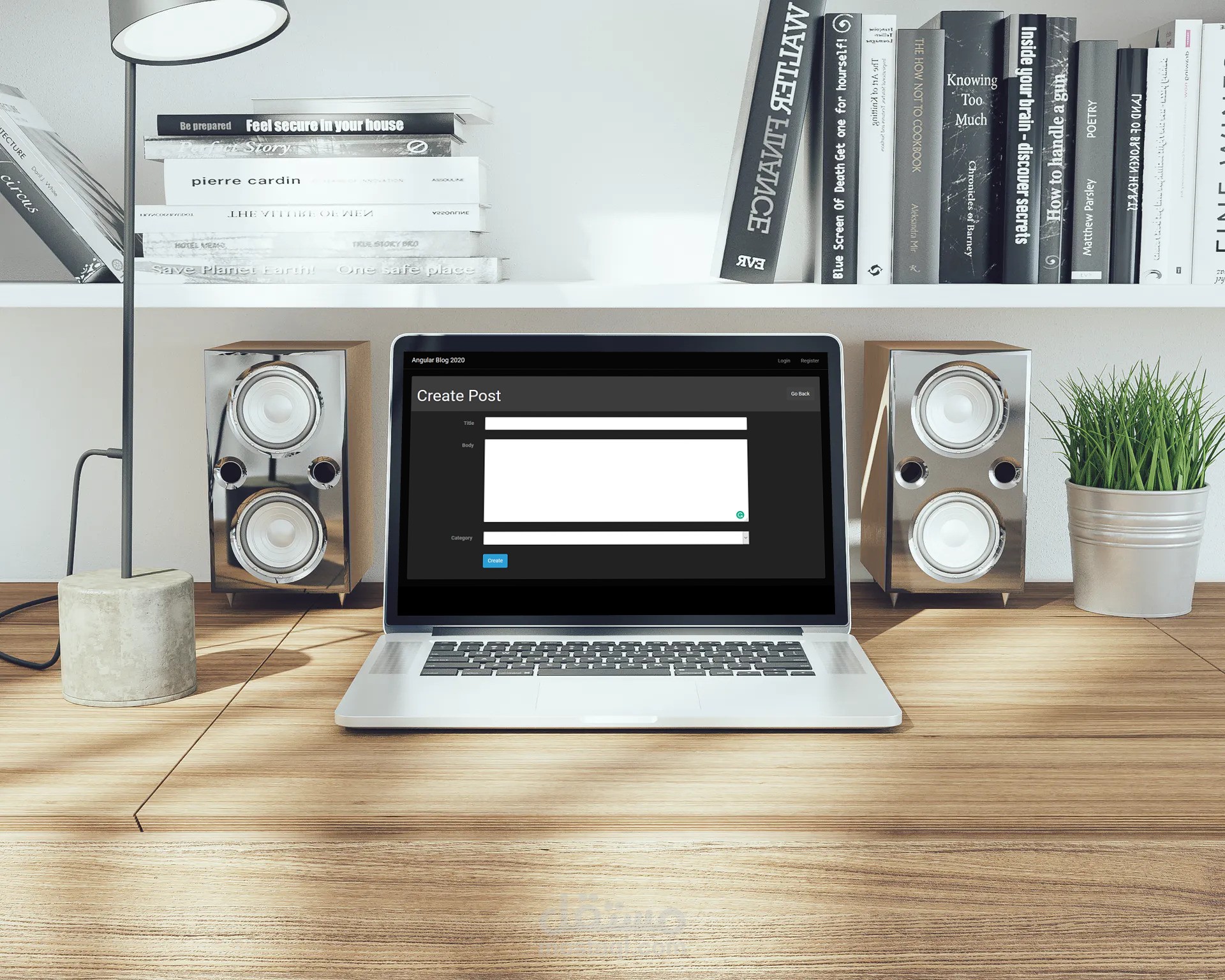 موقع ويب جميل ومميز لمدونة شخصية للمستخدم (Blog App)