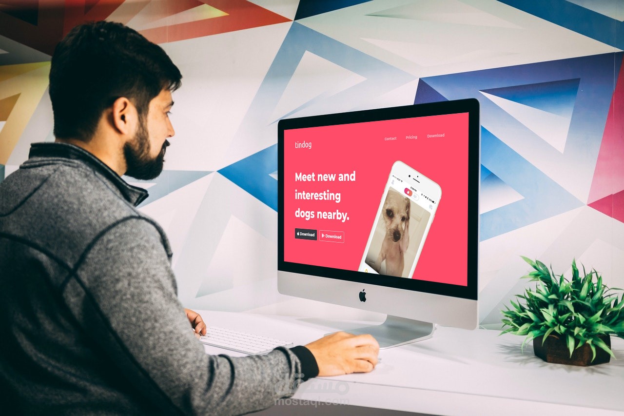 صفحة هبوط مميزة وجذابة خاصة بعرض المنتجات (TinDog Landing Page)