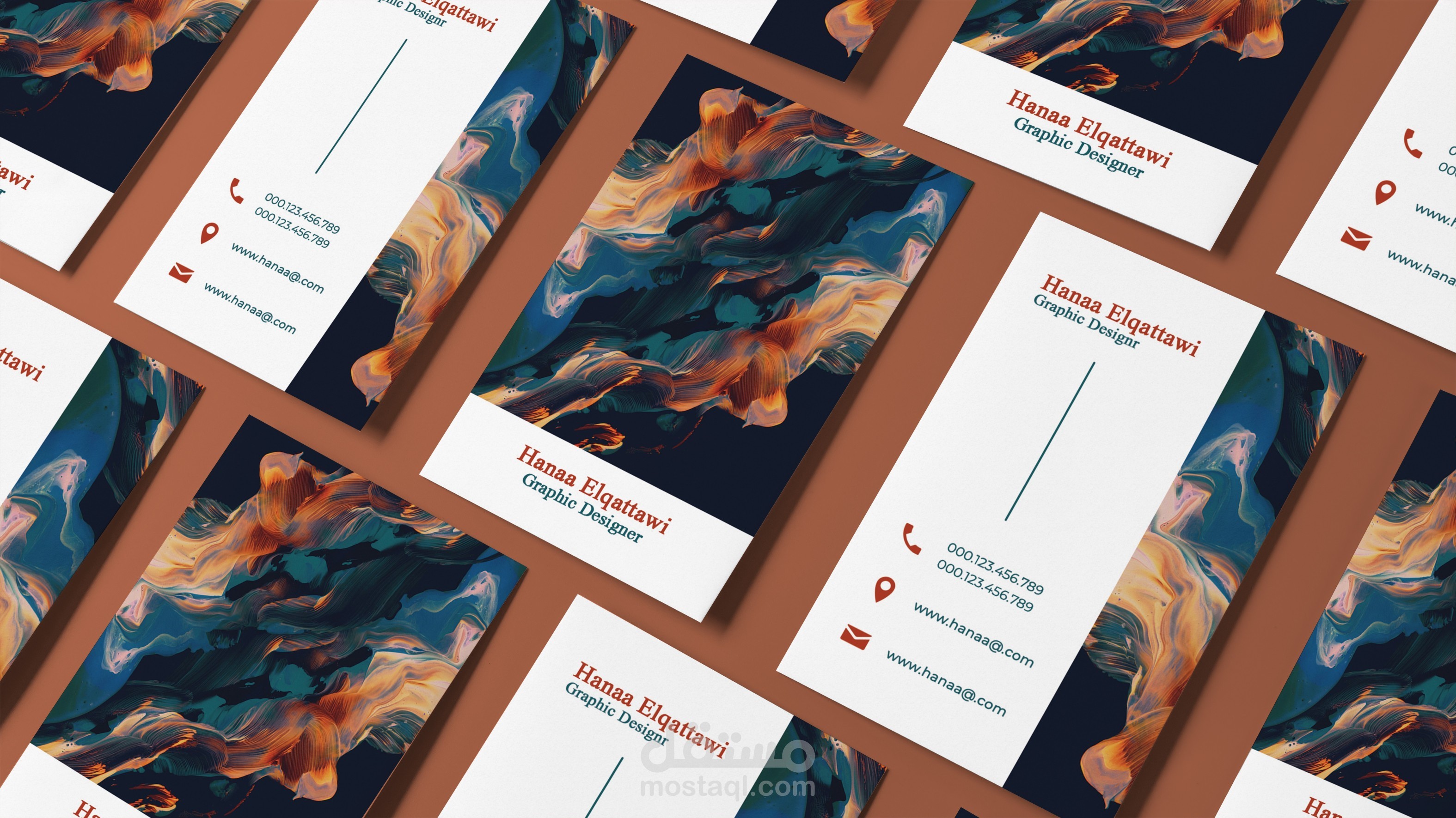 تصميم بزنس كارد ( بطاقات الأعمال) ( Business card ) احترافي ابداعي