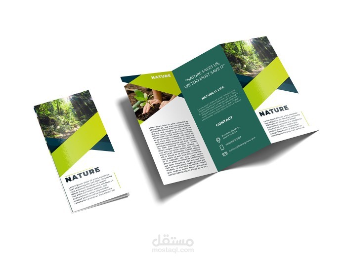 تصميم بروشور ( مطوية ) ( brochure ) احترافي ابداعي