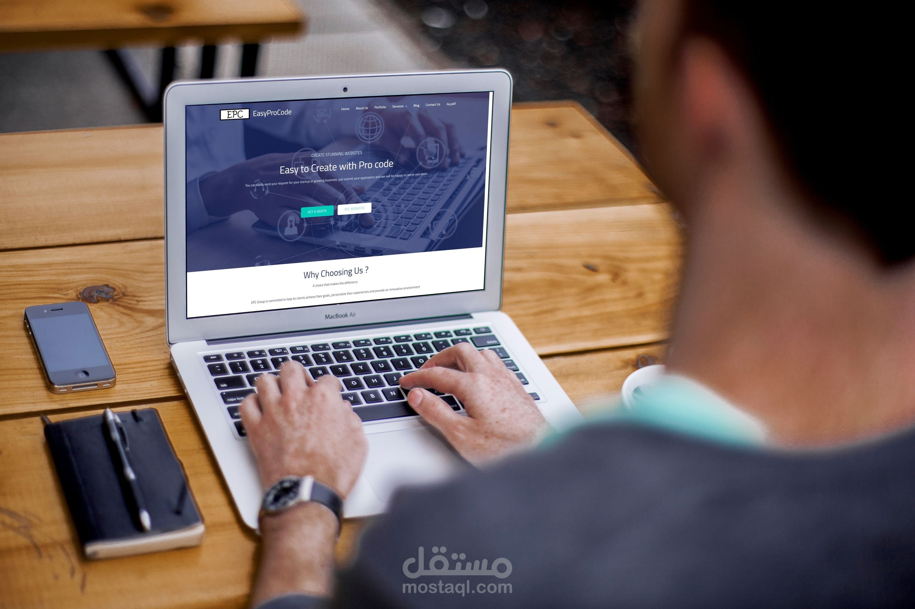 موقع تقديم خدمات الكترونية بلغتين
