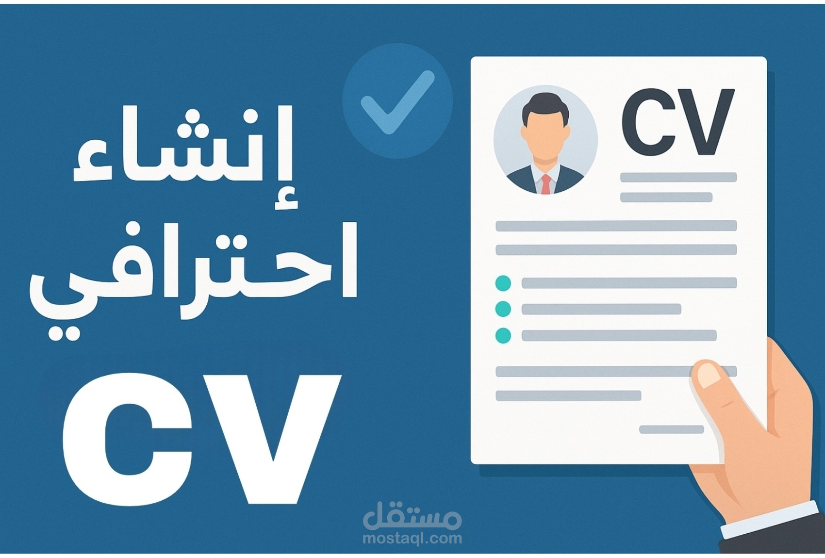 تصميم CV احترافي يشدّ الانتباه ويضمن فرصتك قدّام أي صاحب شغل