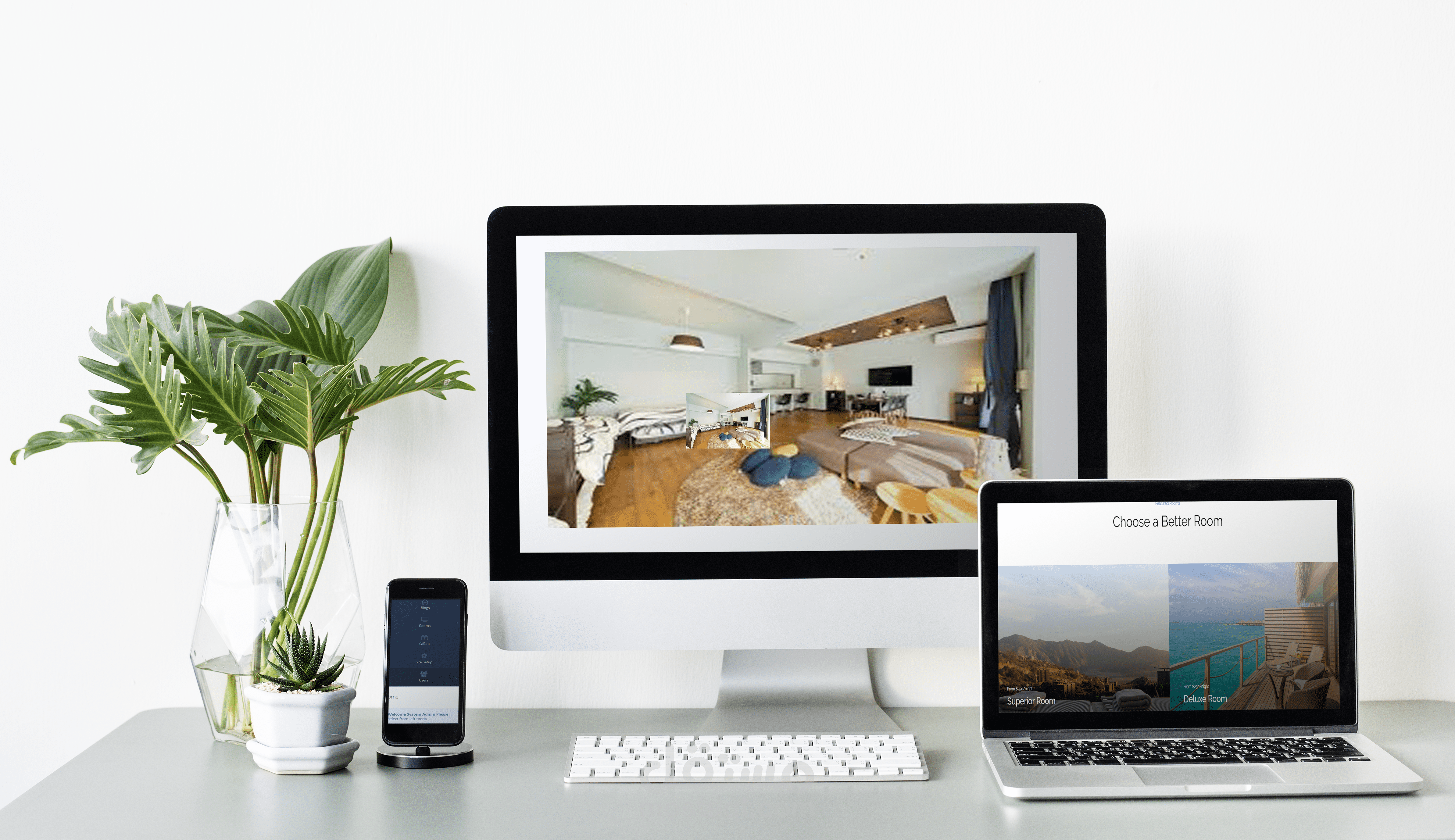 لوحة تحكم+موقع لحجوزات فندق