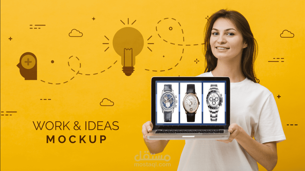 لوحة تحكم لمتجر الكتروني خاص بالساعات