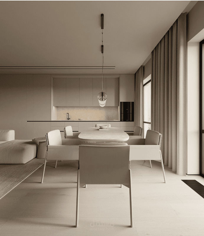 تصميم انارة داخلية وخارجية مع اضافة الديكورات لمبنى