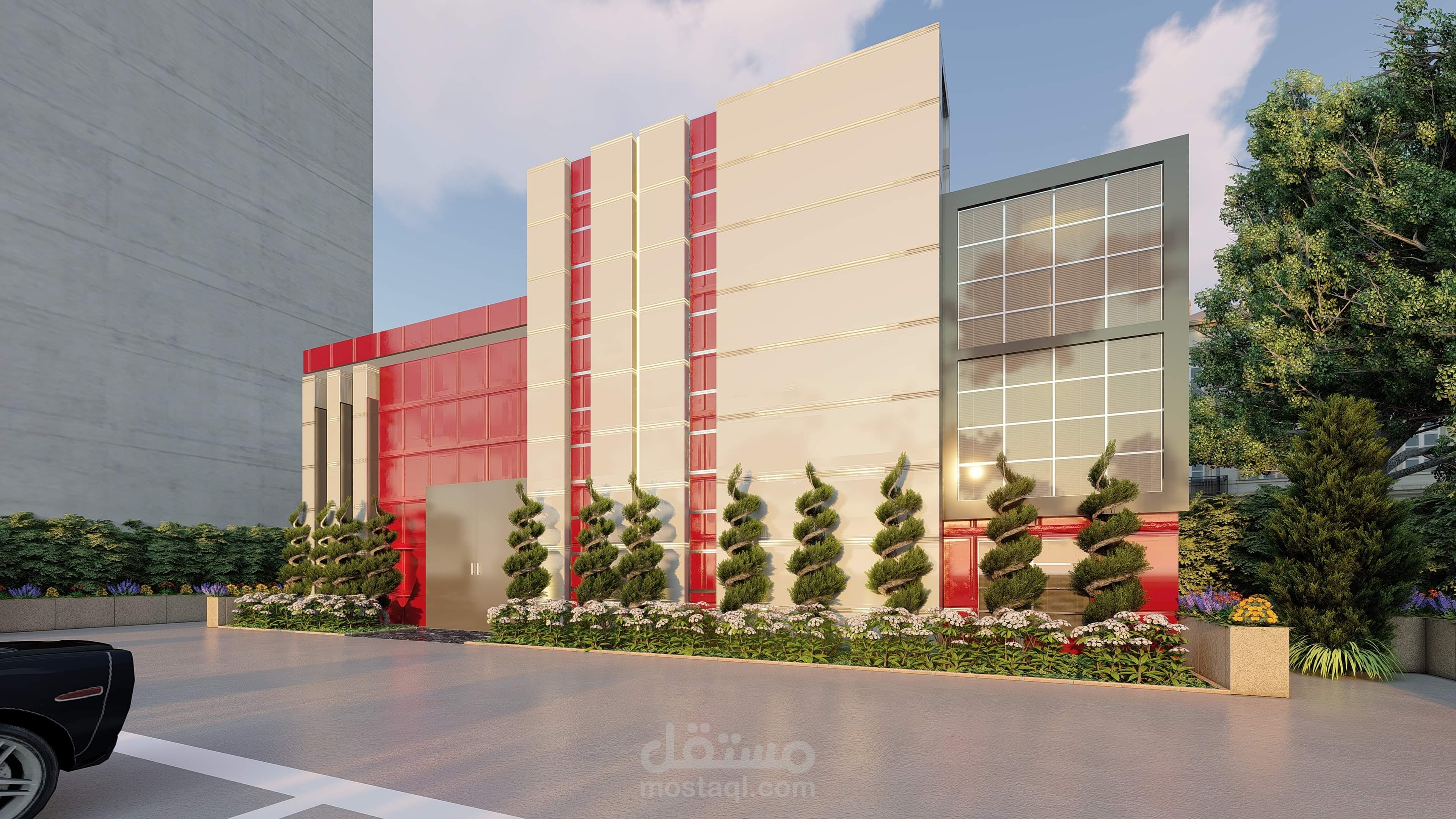 تصميم واجهة شركة