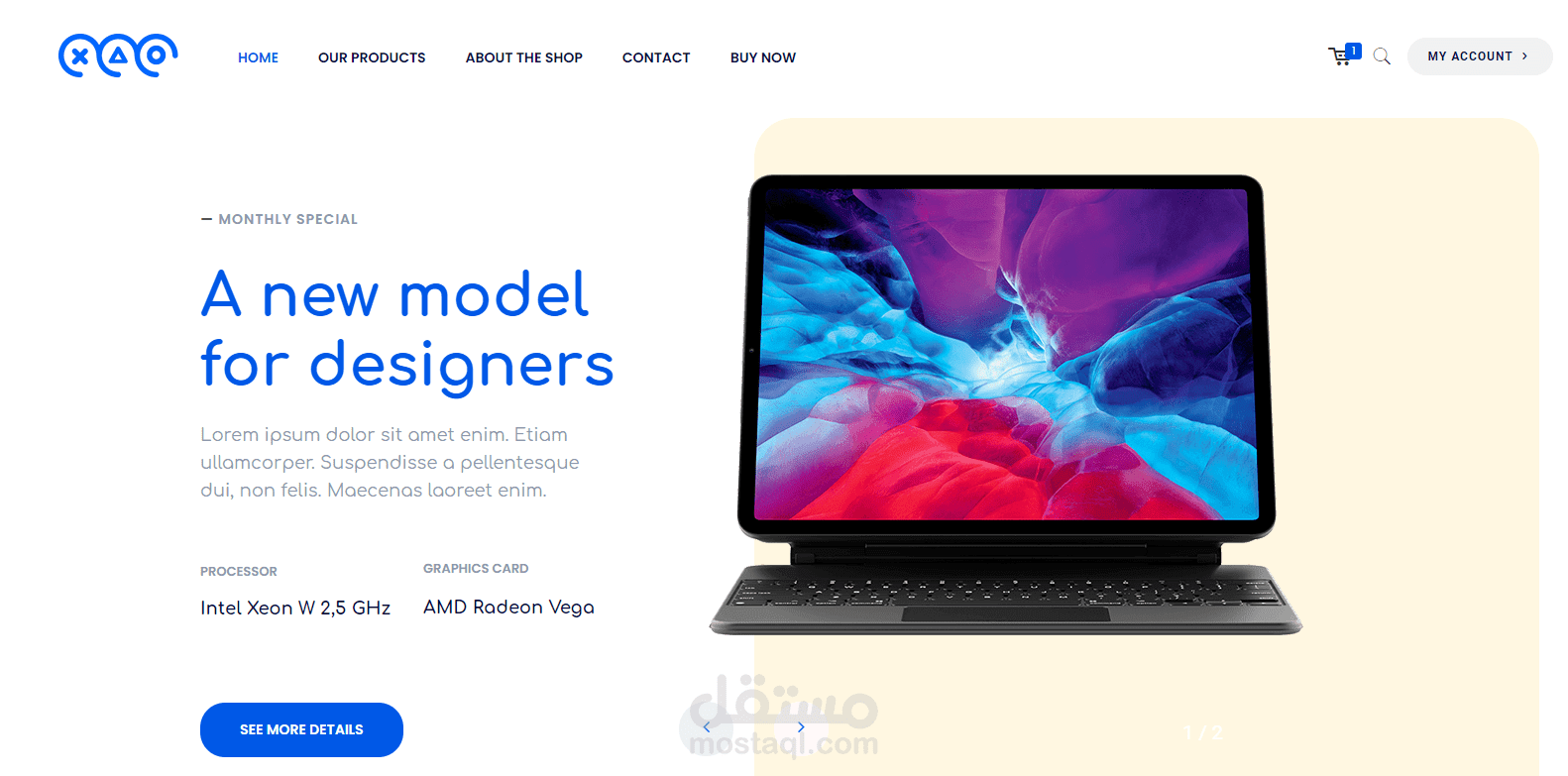 انشاء متجر للحواسيب و الالكترونيات كمبيوتر