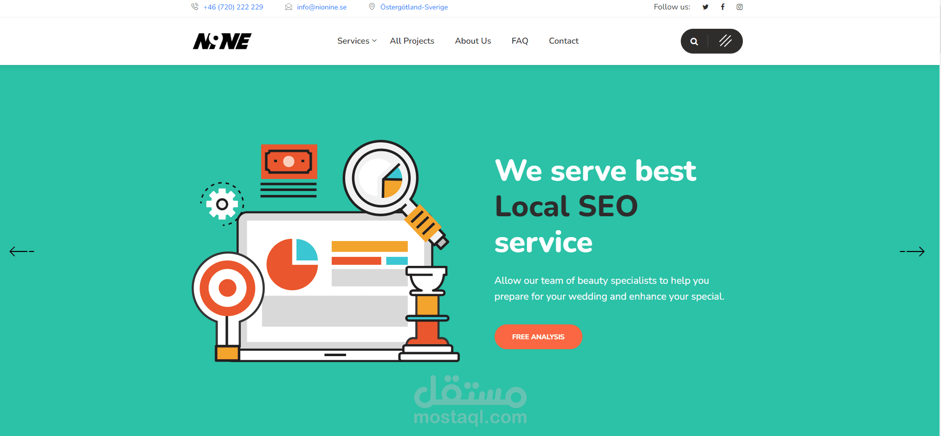 وكالة تسويق رقمية  متخصصة في التصميم الجرافيكي ، تطوير مواقع الويب ، التسويق الرقمي