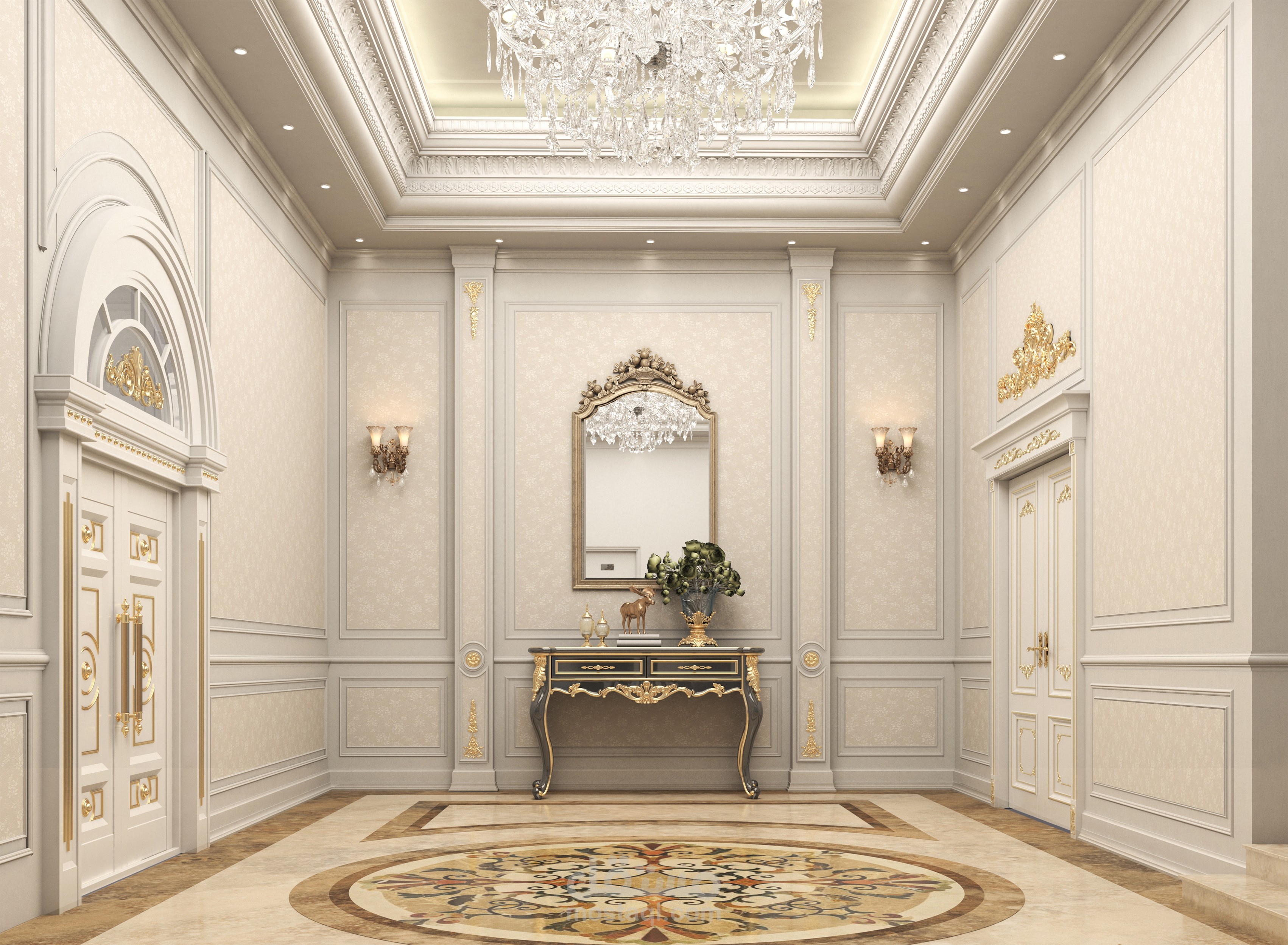 المدخل الجانبي في قصر الشروق