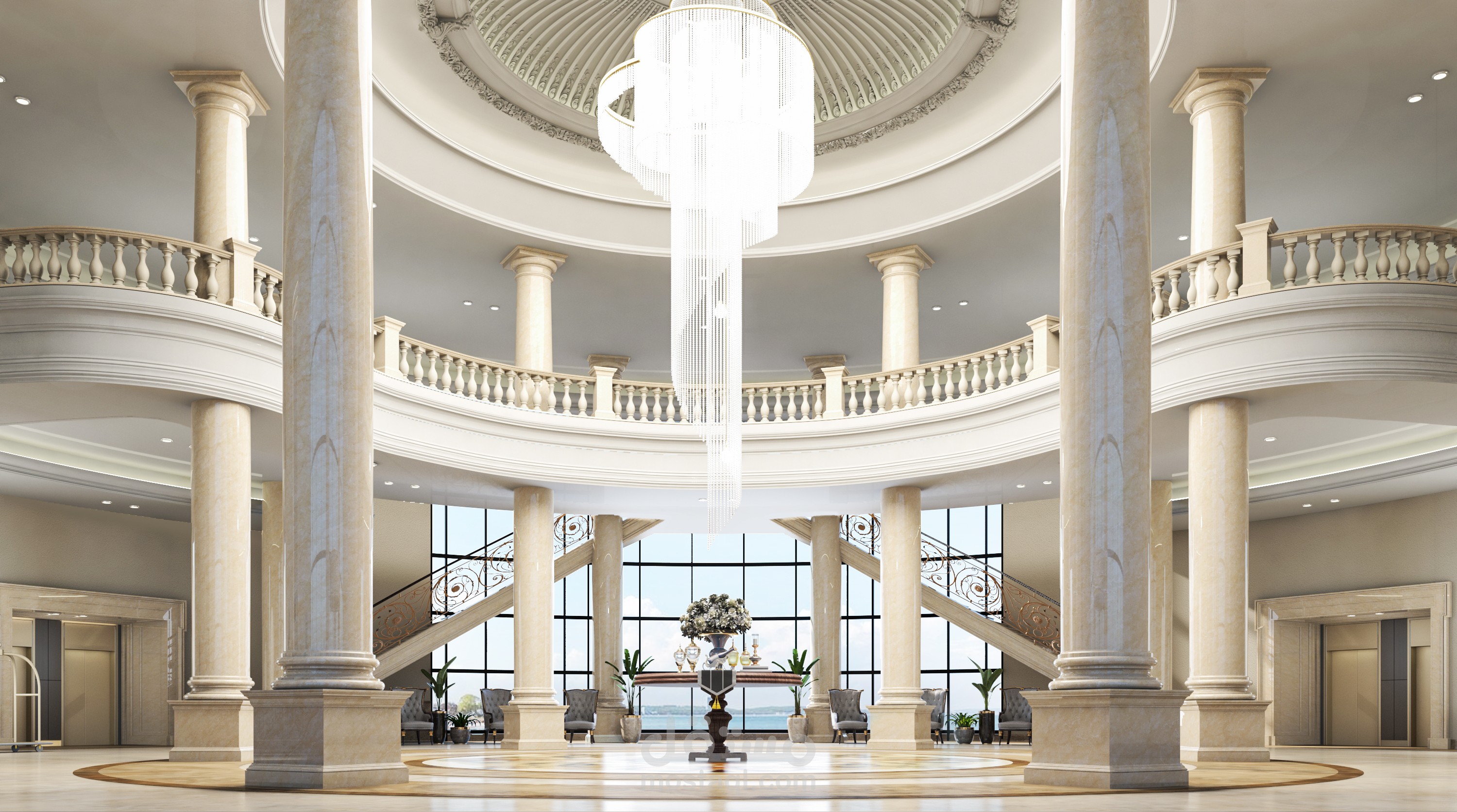 مدخل فندق هيلتون ببرج العرب الجديد