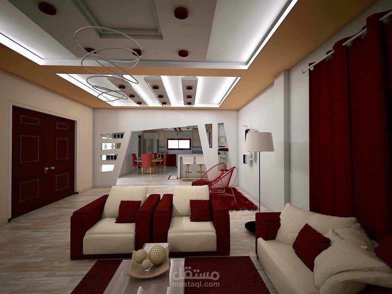 تصميم فيلا سكنية