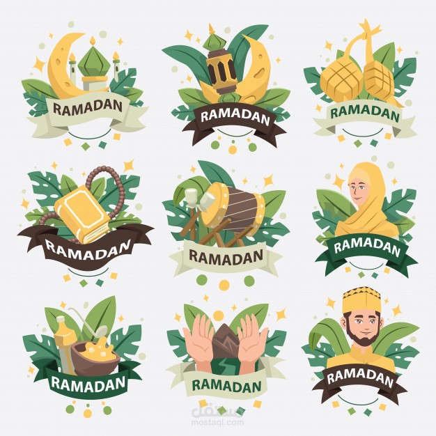 ramadan-logo-badge-collection