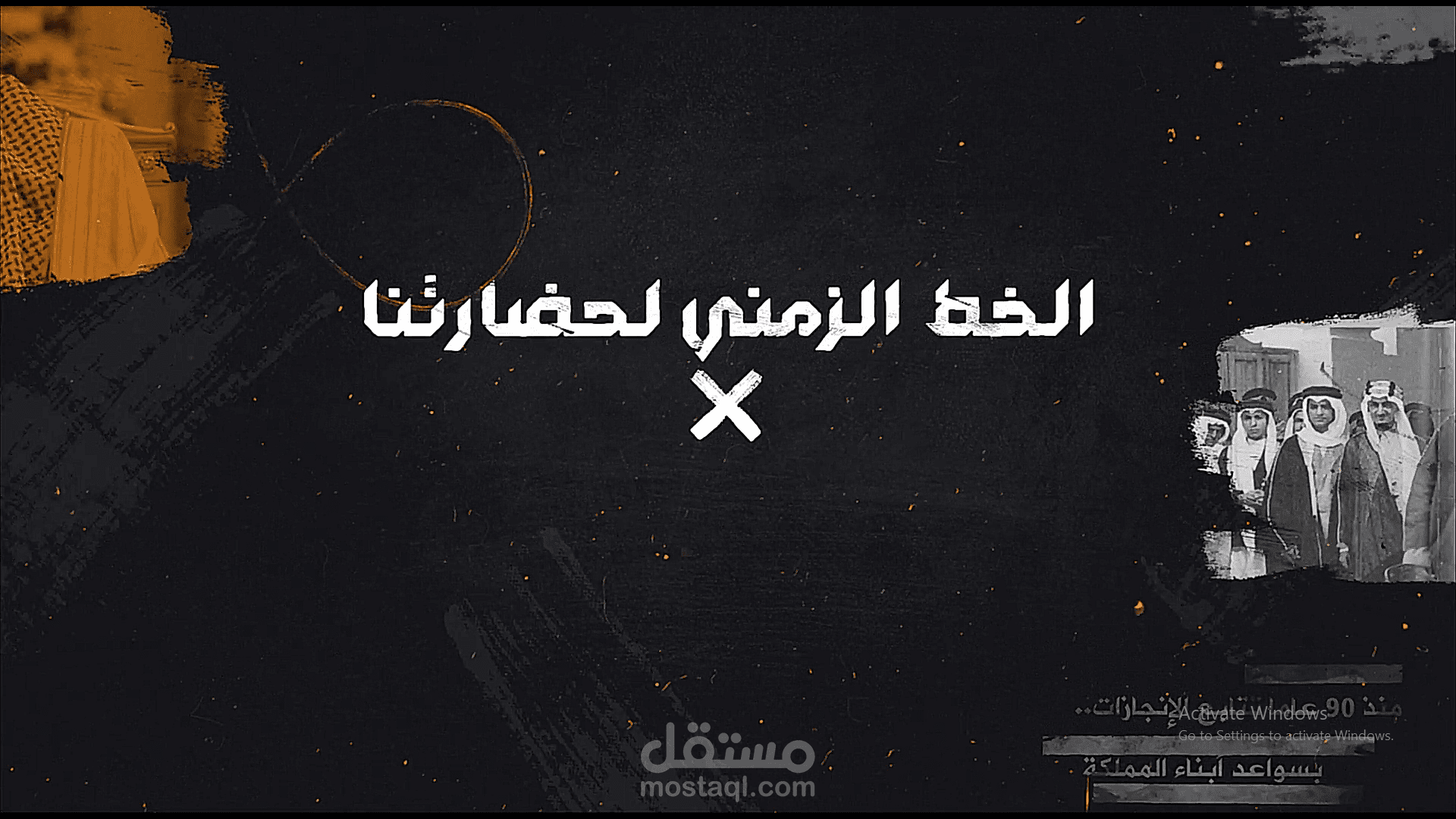 خط زمني احترافي لتاريخ المملكة