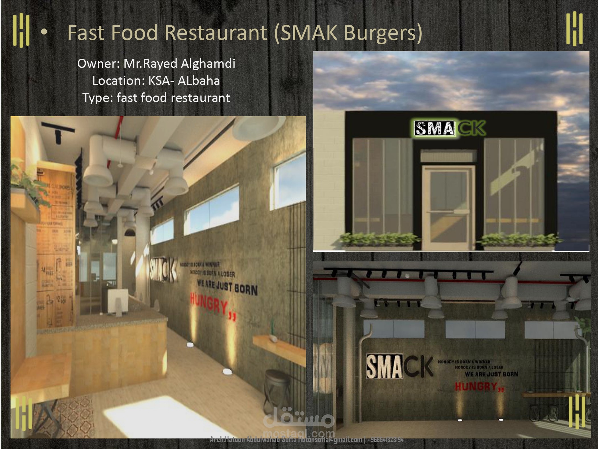 FASTFOOD RETAURANT IN KSA-ALBAHA