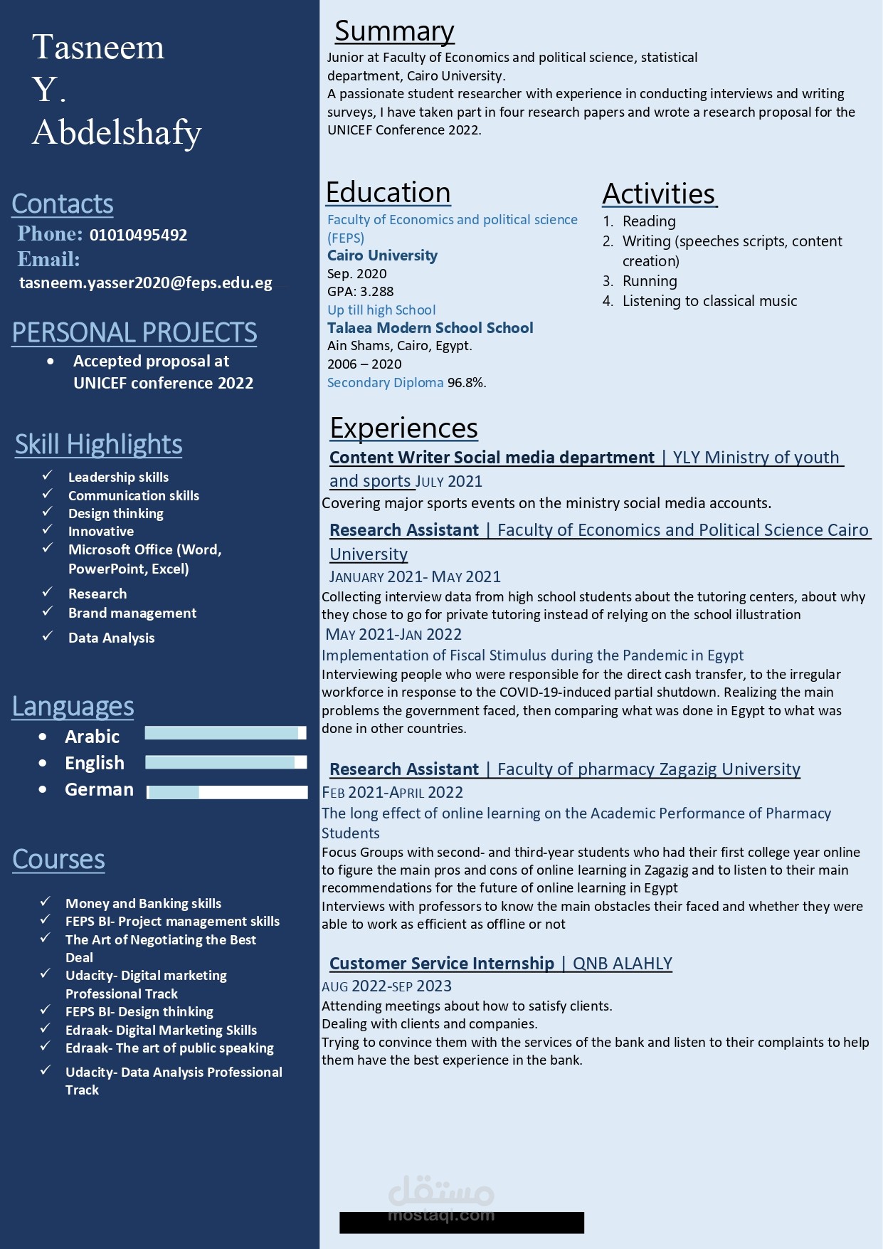 My CV