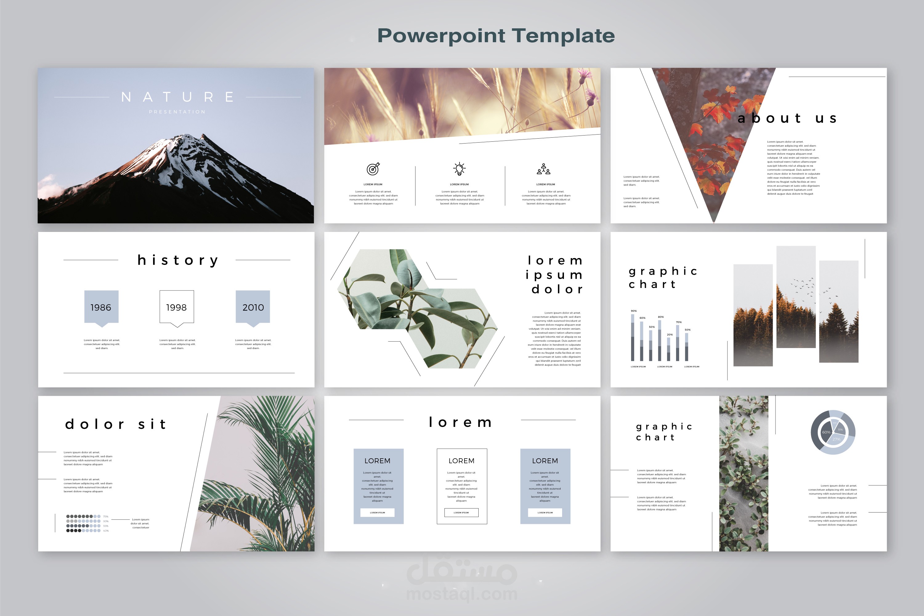 قالب بوربوينت(Powerpoint) عن الطبيعة (Nature)