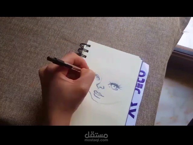 فيديو مراحل رسم يدوي