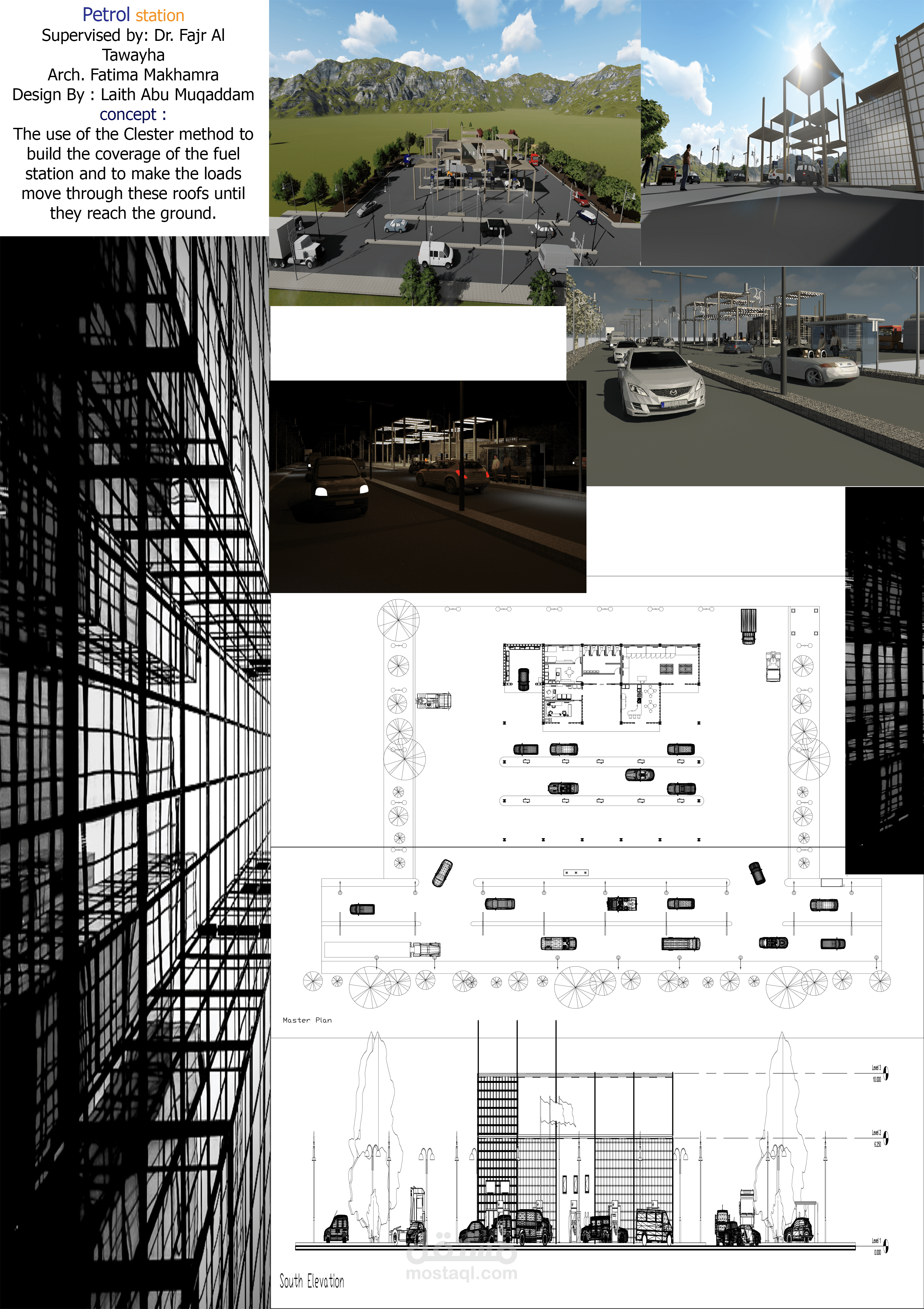 تصميم محطة محروقات