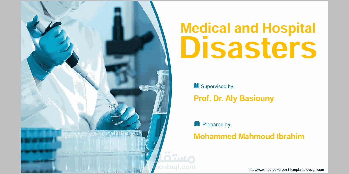 عرض تقديمي Medical & Hospital Disasters