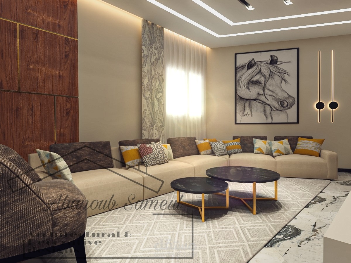 Contemporary modern living & dinning area