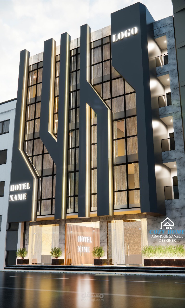 تصميم واجهات كلادينج و زجاج