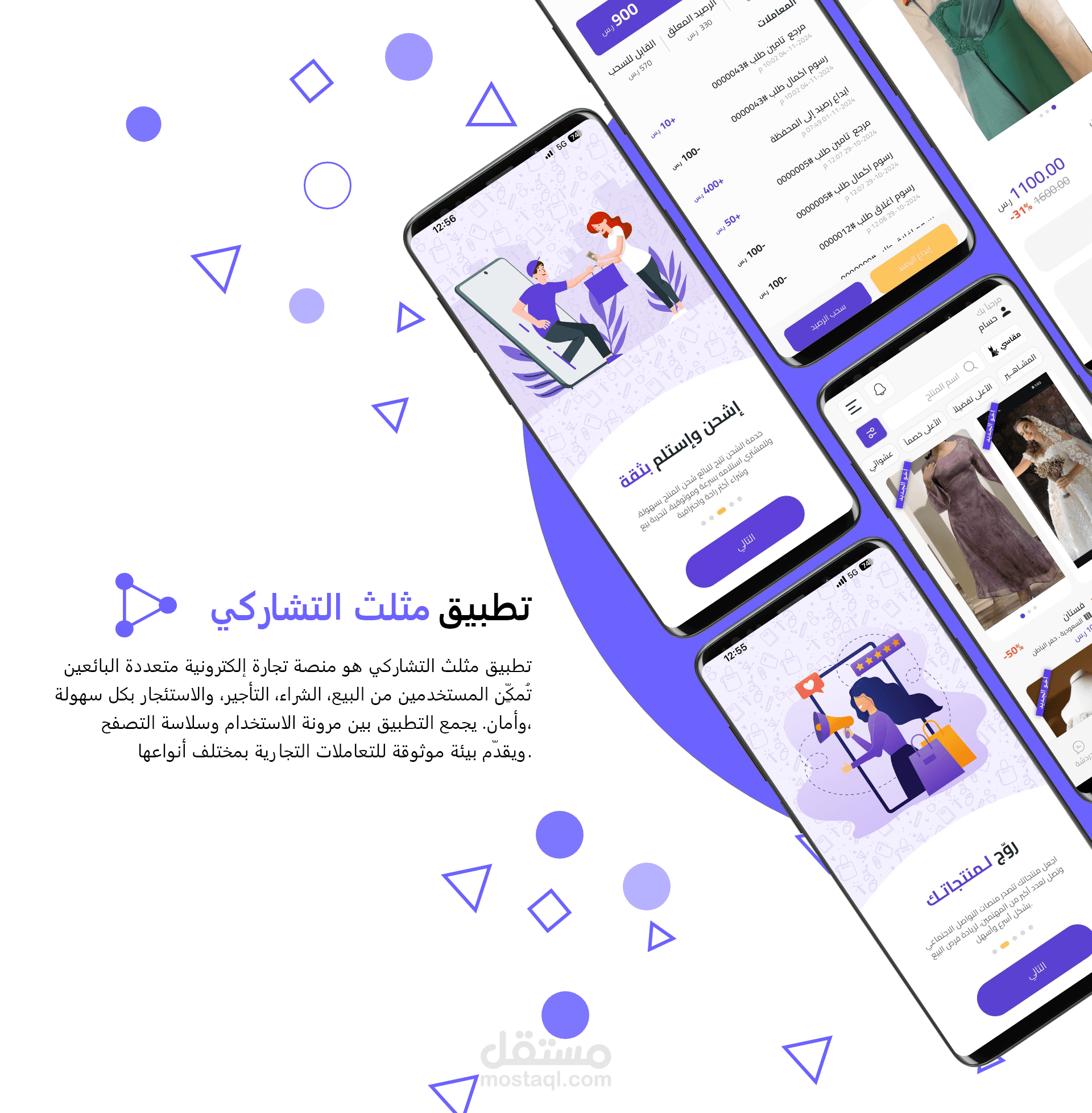 تطبيق تجارة الكترونية متعدد البائعين ( بيع و تأجير )