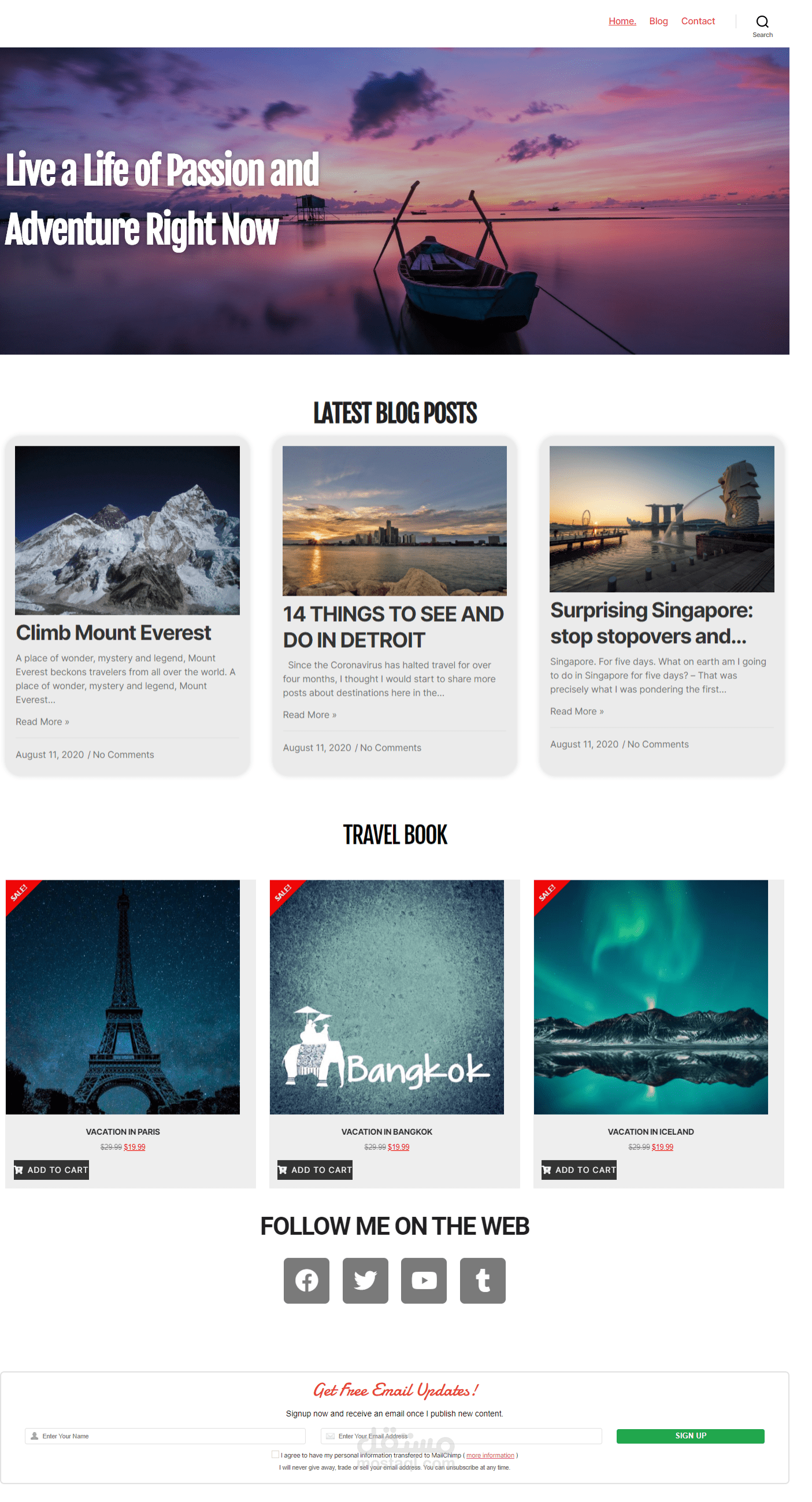 موقع wordpress