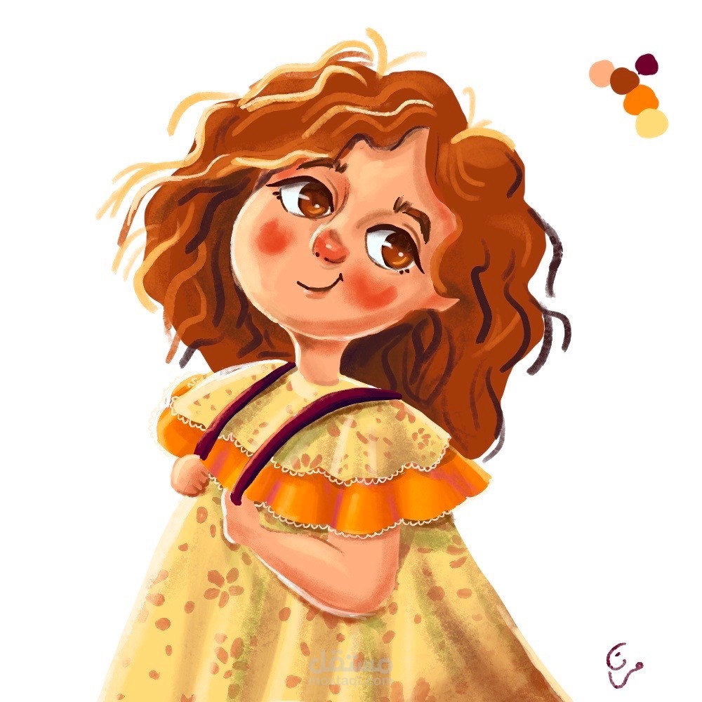 رسم شخصية لقصة اطفال
