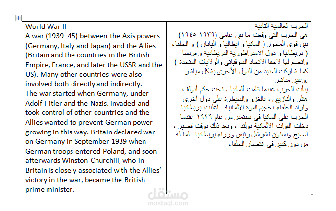 ترجمة تاريخية