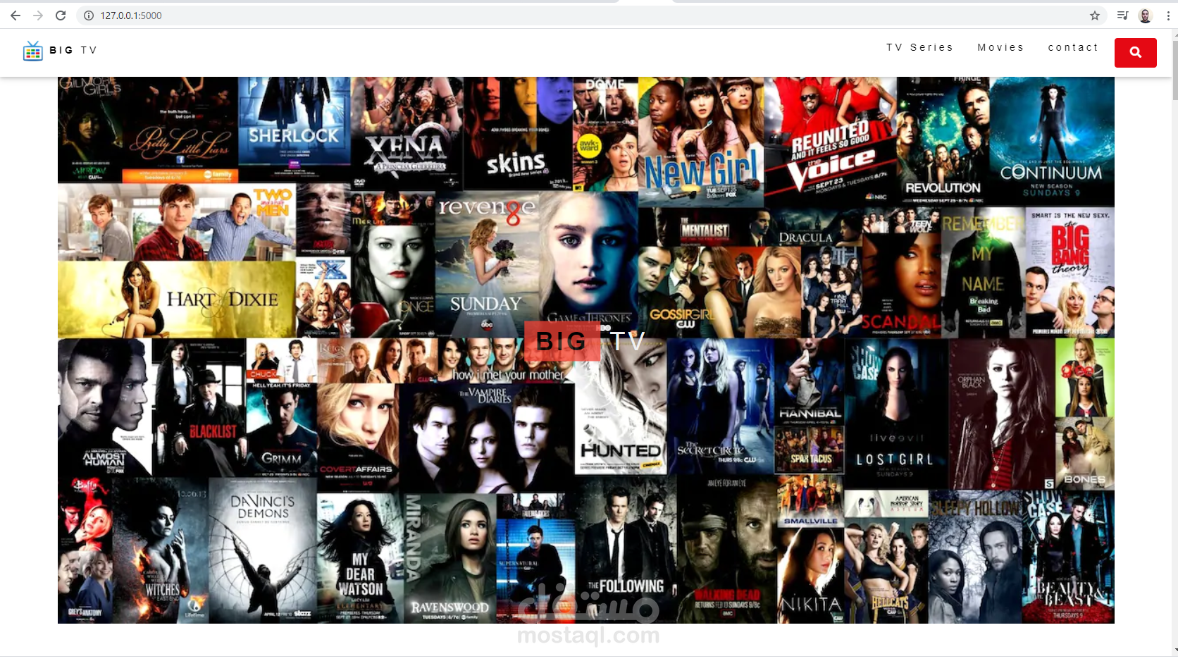 موقع لعرض الافلام والمسلسلات (بالداتا بيس ونظام التسجيل وصفحة الادمن)