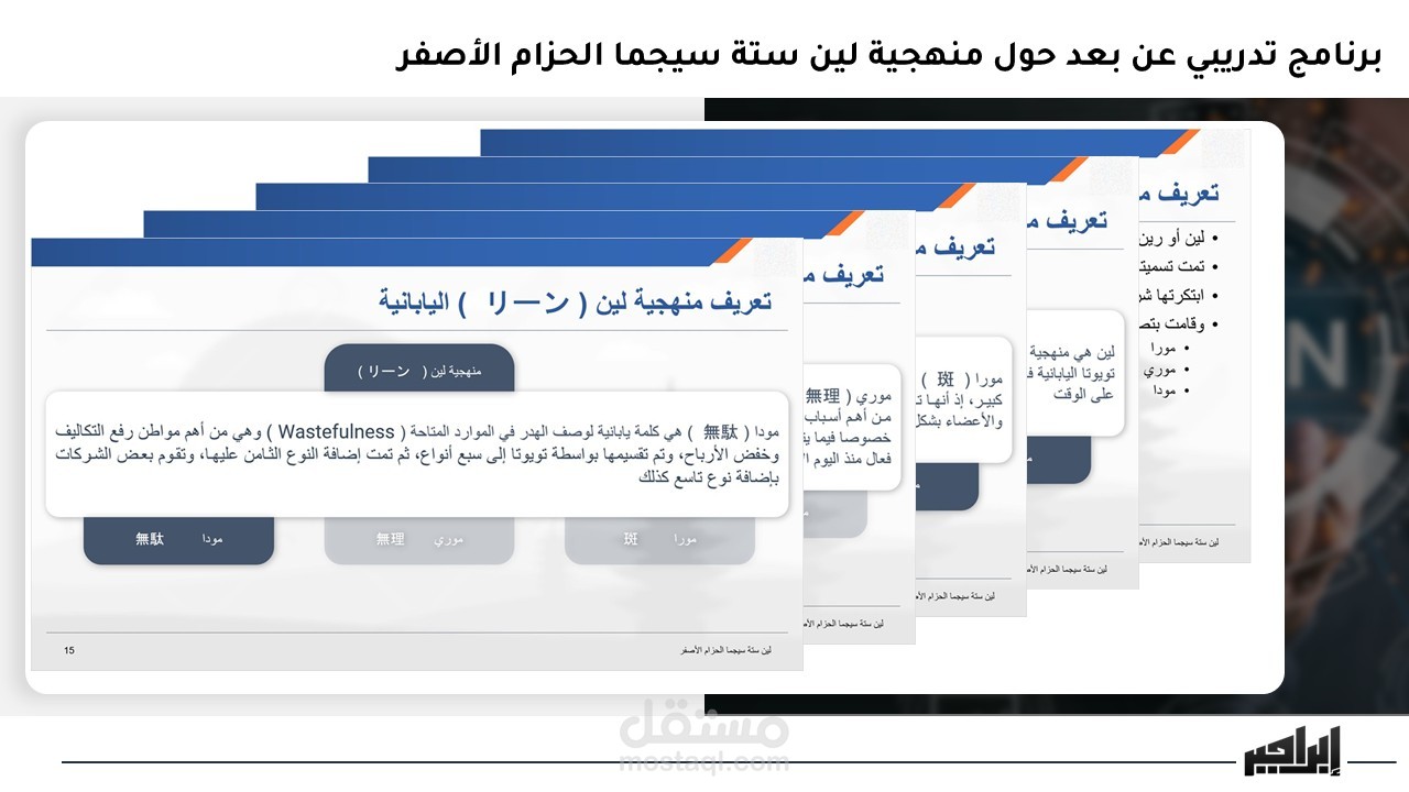 دورة تدريبية عن بعد حول لين ستة سيجما