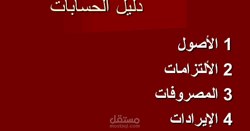 دليل الحسابات - شجرة الحسابات