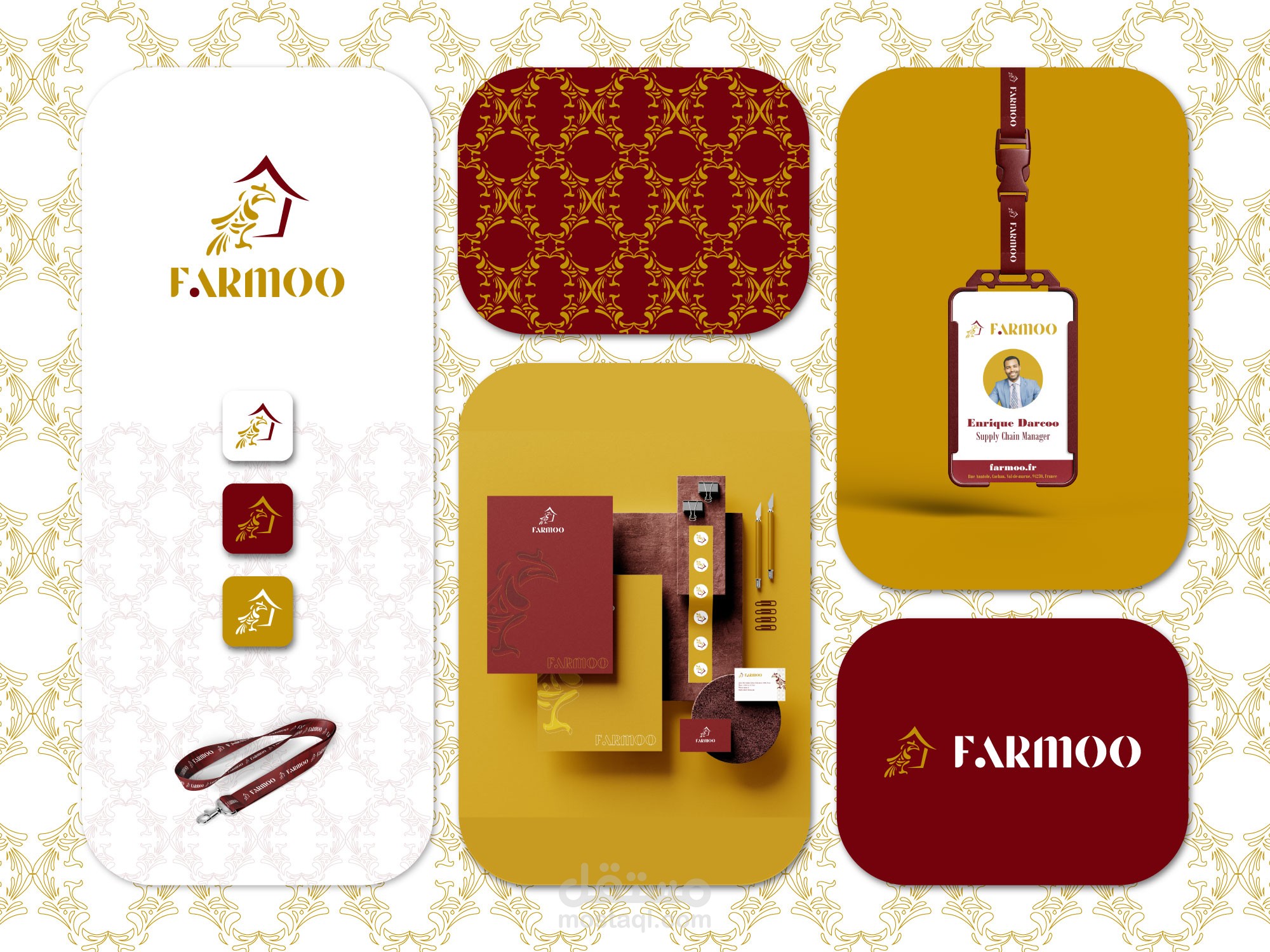 هوية بصرية لشركة "FARMOO" لمنتجات الدواجن