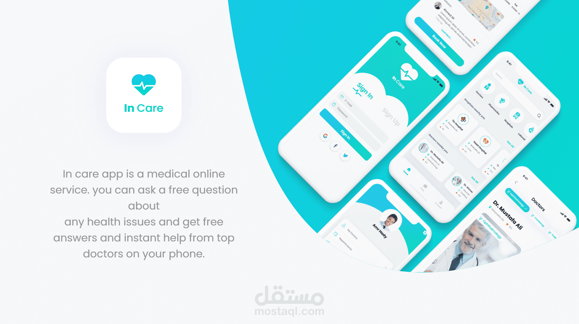 In Care Medicine App UI Design