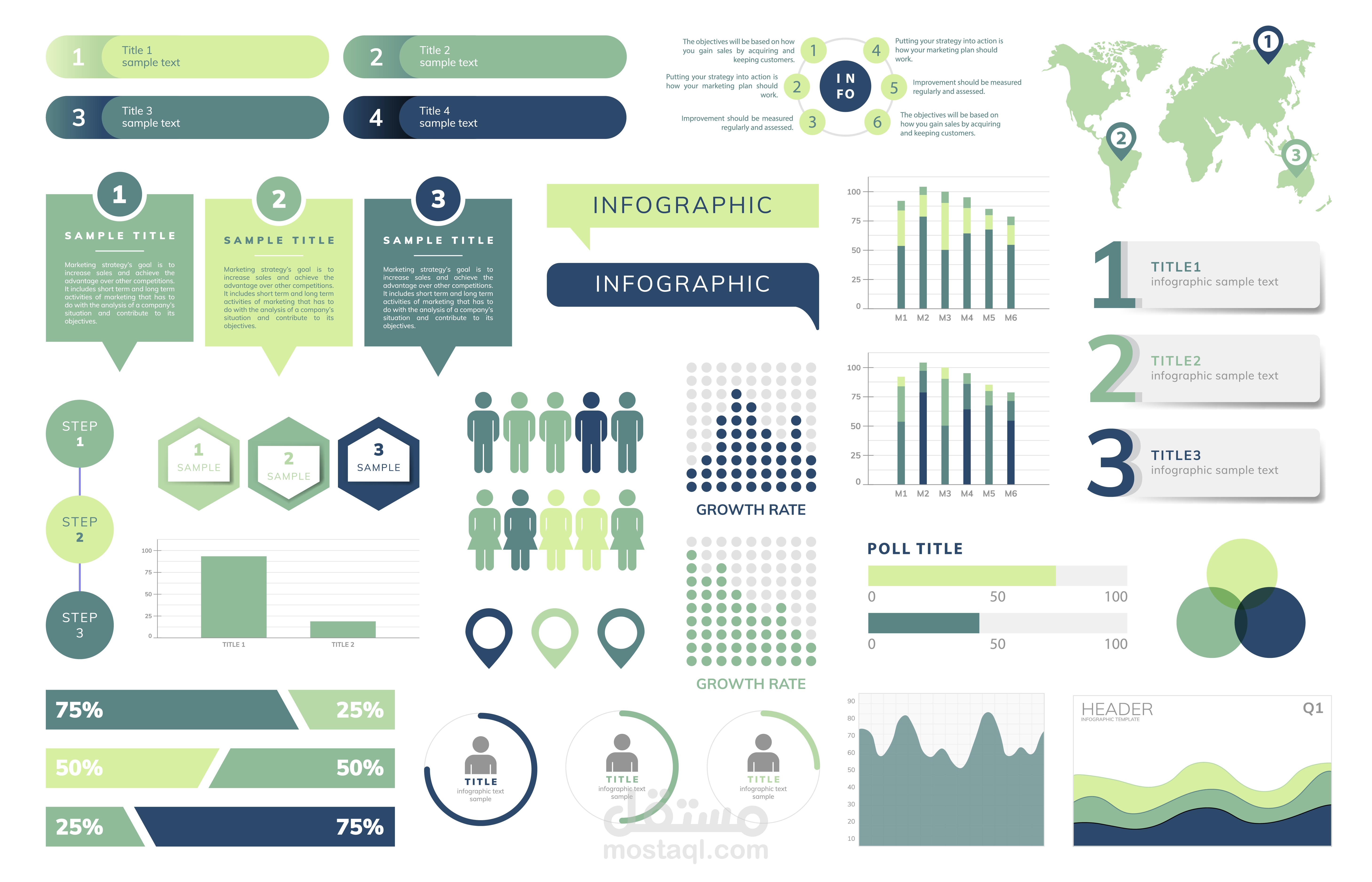 تصميم انفوجرافيك جذاب ومميز