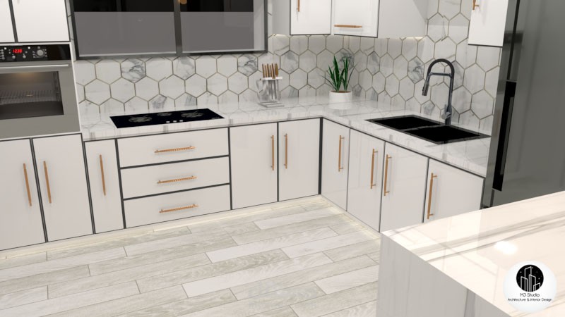 تصميم مطبخ على الطراز الحديث