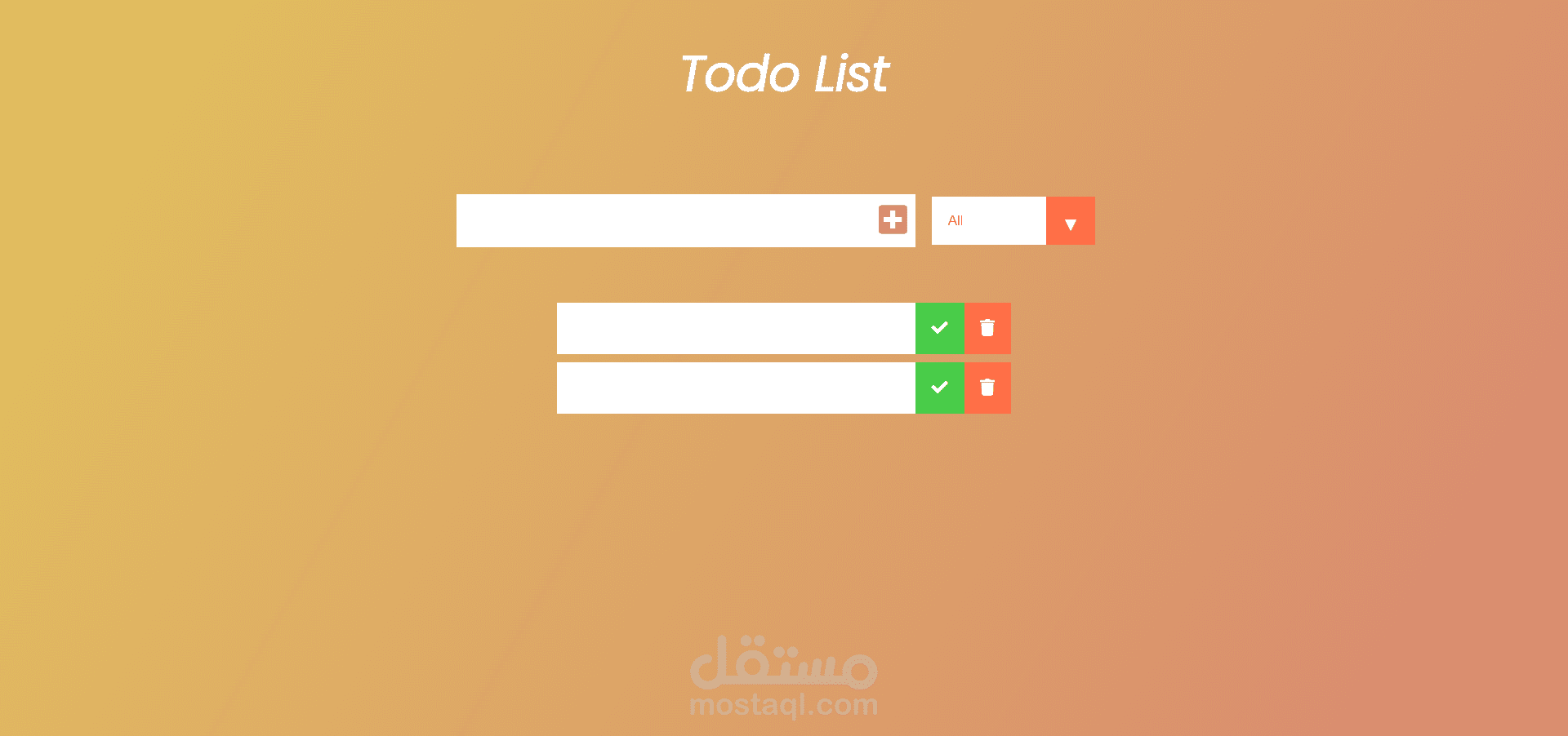 todo list app